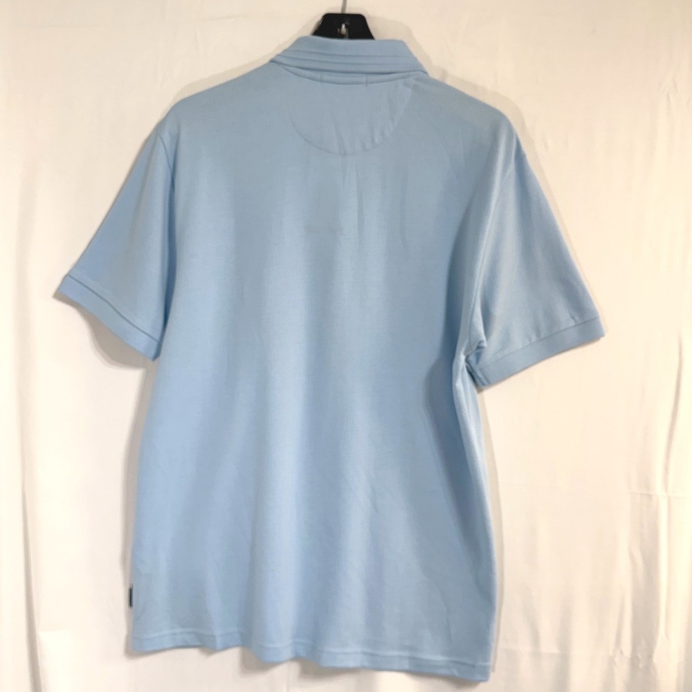 Scotch & Soda Mens Medium Short Sleeve Soft Knit Polo Shirt Blue NWT (read) - Picture 4 of 12